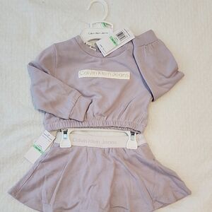 Calvin Klein Jeans Lilac Baby Set